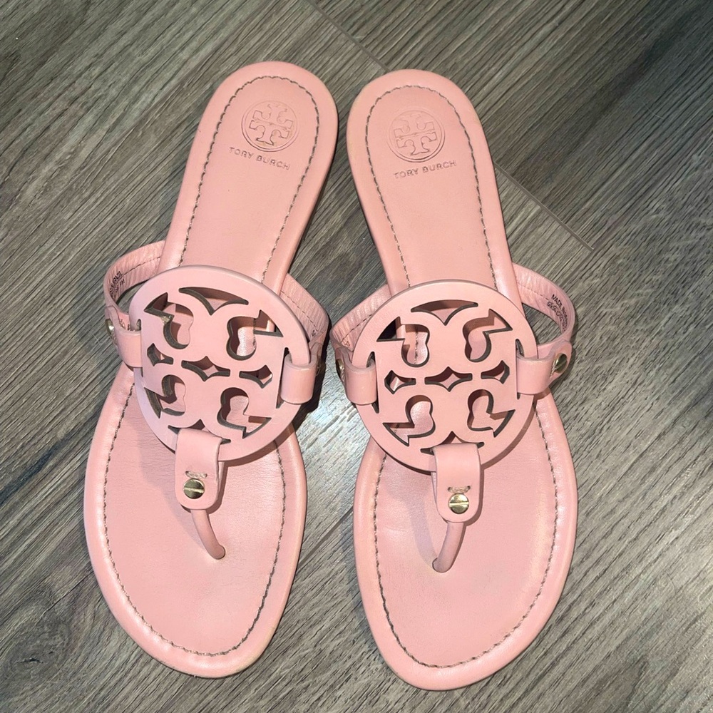 Pink Tory Burch Miller Sandals